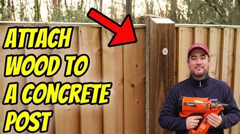 Attach Wood to a Concrete Post (SUPER STRONG HOLD!).